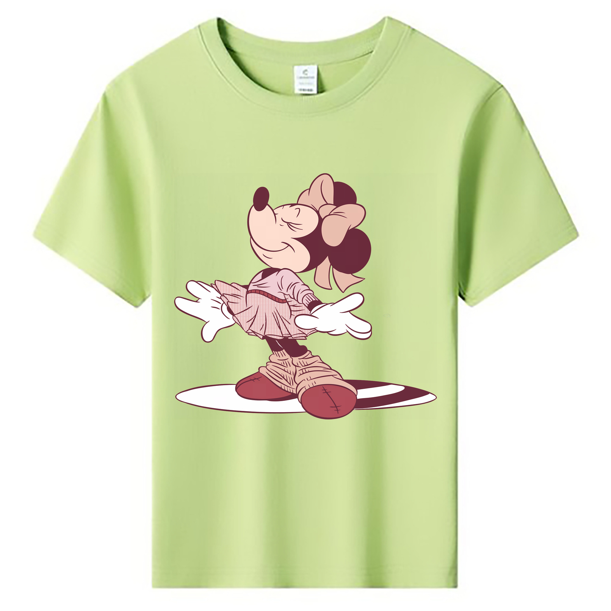 （画像用） ミッキーマウス Mickey Mouse 綿100％キッズTシャツ（フロントプリント）